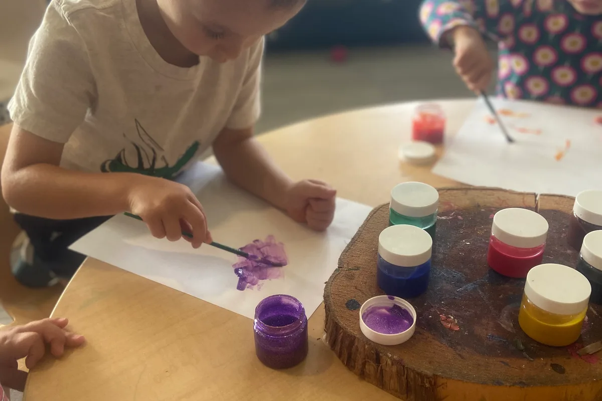 The Prairie Dogs classroom for older twos and threes at SquareOne Early Learning Center